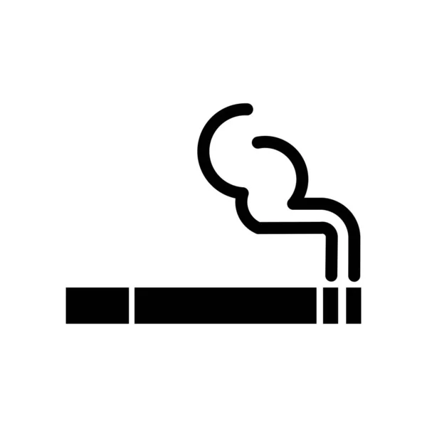 No Smoking Warning Sign Icon. — Stock Vector