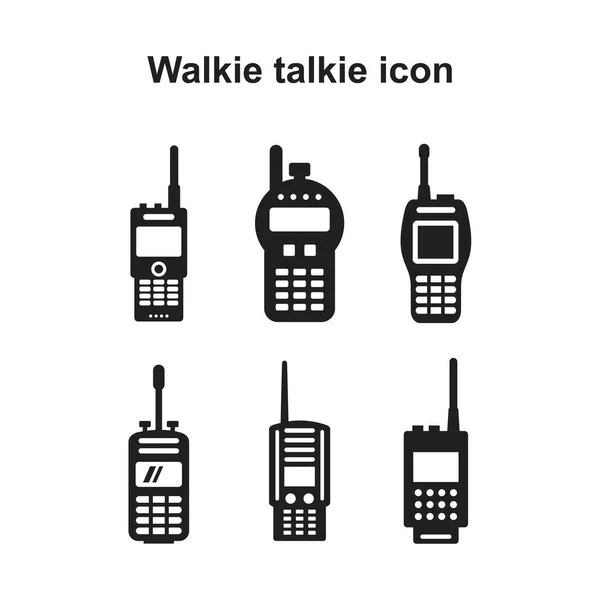 Walkie talkie conjunto ícone vetor ilustração para design gráfico e web . — Vetor de Stock