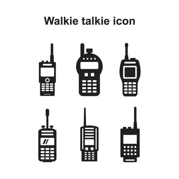 Walkie talkie set pictogram vector illustratie voor grafisch en web design. — Stockvector