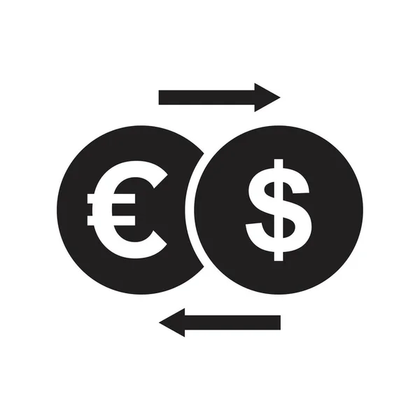 Ikona Money Exchange Transfer Money vektorové ilustrace pro grafický a webový design. — Stockový vektor