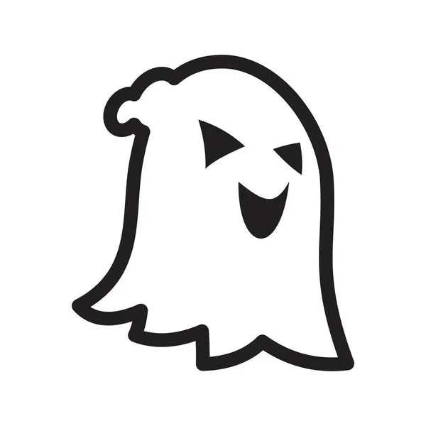 Ghost icon vector illustration for graphic and web design. — Stock Vector