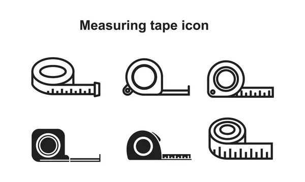 Measurement tape keep distance icon, isometric style 15873285