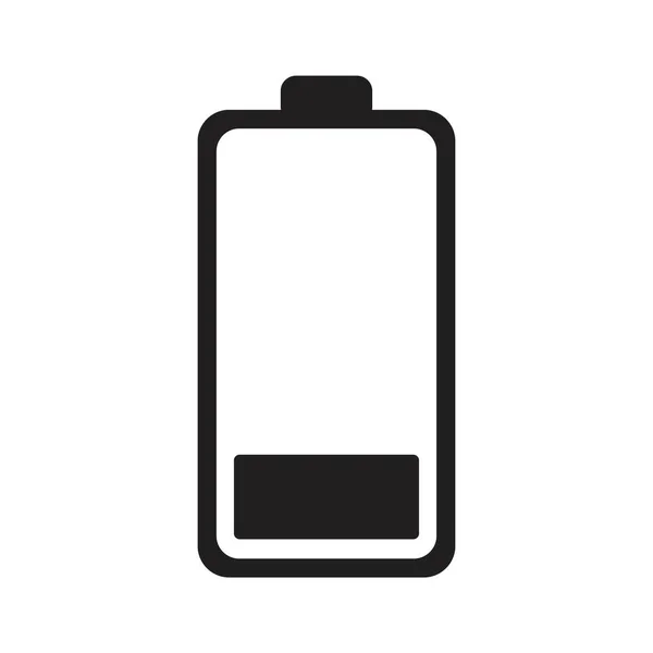 Lage en volledige batterij opladen pictogram sjabloon zwarte kleur bewerkbaar. Lage en volledige batterij opladen pictogram symbool Vlakke vector illustratie voor grafisch en web design. — Stockvector