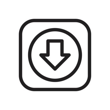 Siyah renk düzenlenebilir dosya simgesi şablonu indir. Dosya simgesi simgesi indir. Düz vektör işareti beyaz arkaplanda izole edildi. Grafik ve web tasarımı için basit logo vektör çizimi.