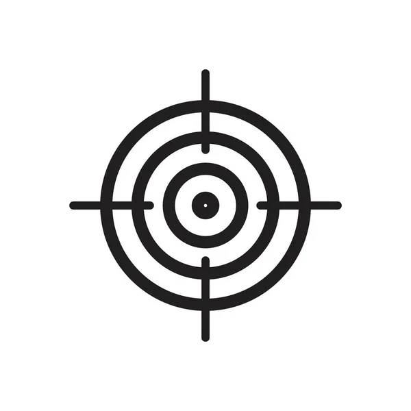 Target Goal icon template black color editable. Target Goal icon symbol Flat vector illustration for graphic and web design. — 스톡 벡터