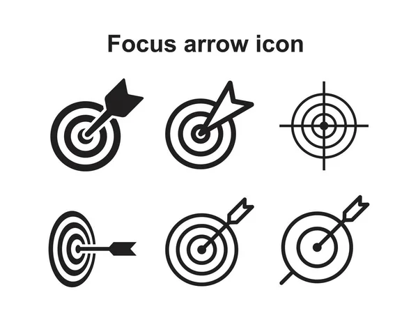 Шаблон иконки Focus Arrow можно редактировать черным цветом. Символ иконки Focus Arrow Плоская векторная иллюстрация для графического и веб-дизайна . — стоковый вектор