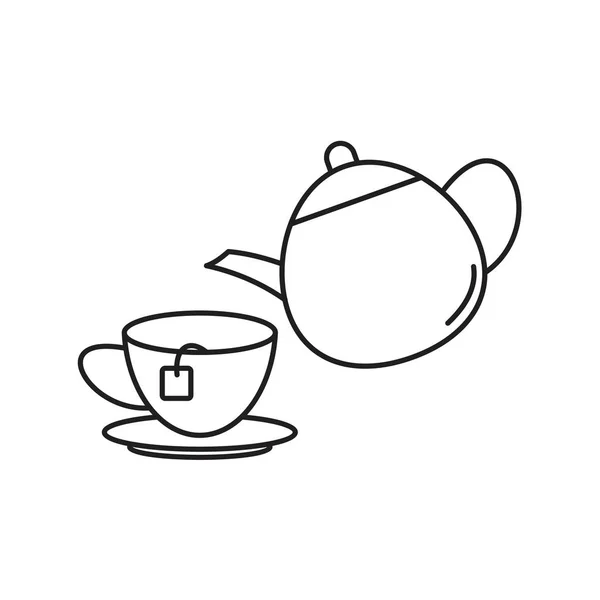 Verter té icono de la fiesta plantilla de color negro editable. Verter el símbolo del icono de la fiesta del té Ilustración vectorial plana para diseño gráfico y web . — Archivo Imágenes Vectoriales