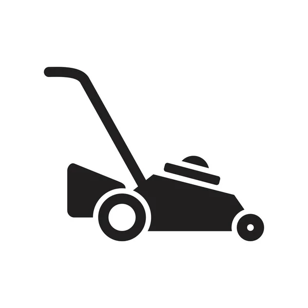 Lawn mower icon template black color editable. Lawn mower icon symbol Flat vector illustration for graphic and web design. — 스톡 벡터