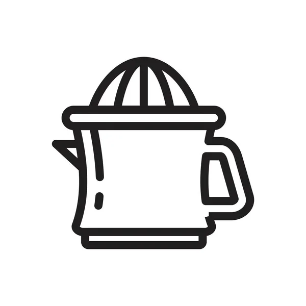 Citrus Juicer icon template black color editable. Citrus Juicer icon symbol Flat vector illustration for graphic and web design. — 스톡 벡터