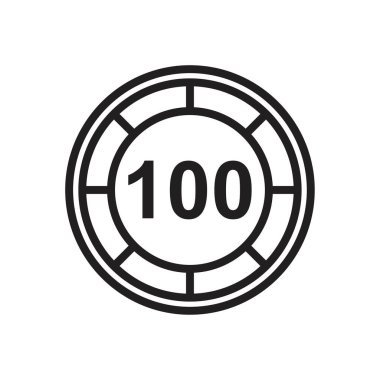 Kumarhane fişleri ve desteler kağıt para nakit ikonu siyah renkli düzenlenebilir şablon. Gazino çipleri ve desteler kağıt para nakit ikon sembolü grafik ve web tasarımı için düz vektör illüstrasyonu.