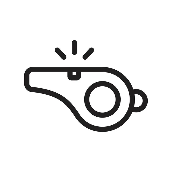 Whistle icon template black color editable. Whistle icon symbol Flat vector illustration for graphic and web design. — 스톡 벡터