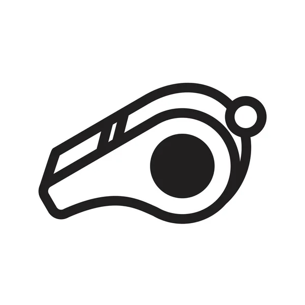 Whistle icon template black color editable. Whistle icon symbol Flat vector illustration for graphic and web design. — 스톡 벡터