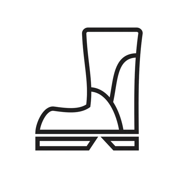 Boots icon template black color editierbar. boots icon symbol flache Vektorillustration für Grafik- und Webdesign. — Stockvektor
