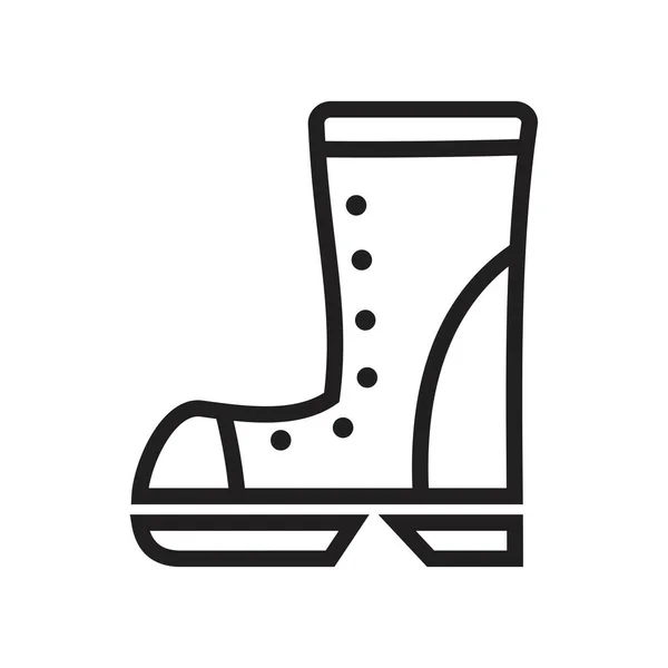 Boots icon template black color editierbar. boots icon symbol flache Vektorillustration für Grafik- und Webdesign. — Stockvektor