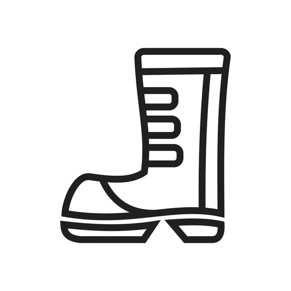 Boots icon template black color editierbar. boots icon symbol flache Vektorillustration für Grafik- und Webdesign. — Stockvektor