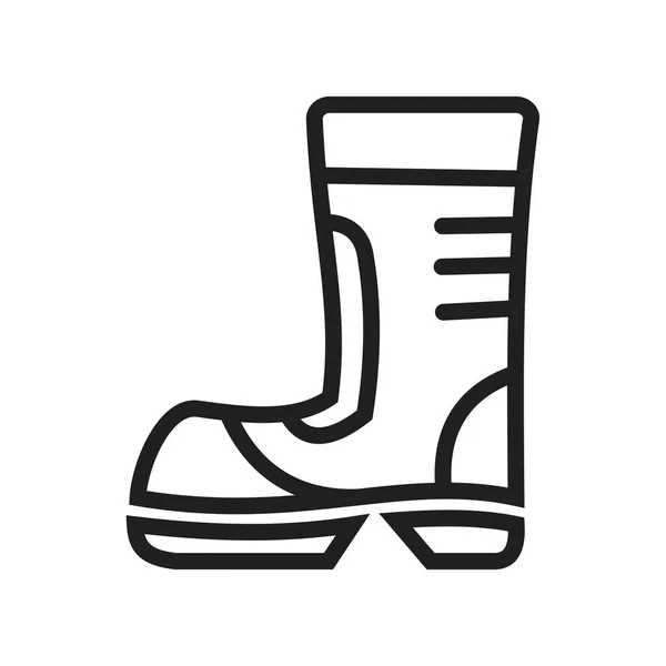 Boots icon template black color editierbar. boots icon symbol flache Vektorillustration für Grafik- und Webdesign. — Stockvektor