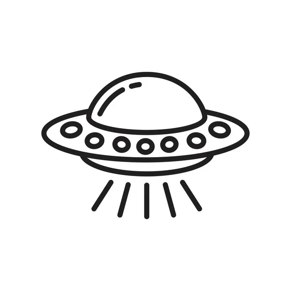 Ufo Flying spaceship icon template black color editable. Ufo Flying spaceship icon symbol Flat vector illustration for graphic and web design. — Stock Vector