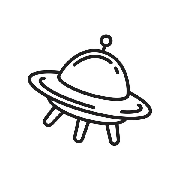 Ufo fliegendes Raumschiff Icon Vorlage schwarz Farbe editierbar. Ufo fliegendes Raumschiff Symbol flache Vektorillustration für Grafik- und Webdesign. — Stockvektor