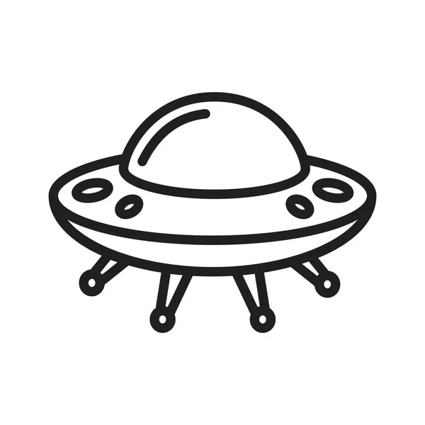 Ufo fliegendes Raumschiff Icon Vorlage schwarz Farbe editierbar. Ufo fliegendes Raumschiff Symbol flache Vektorillustration für Grafik- und Webdesign. — Stockvektor