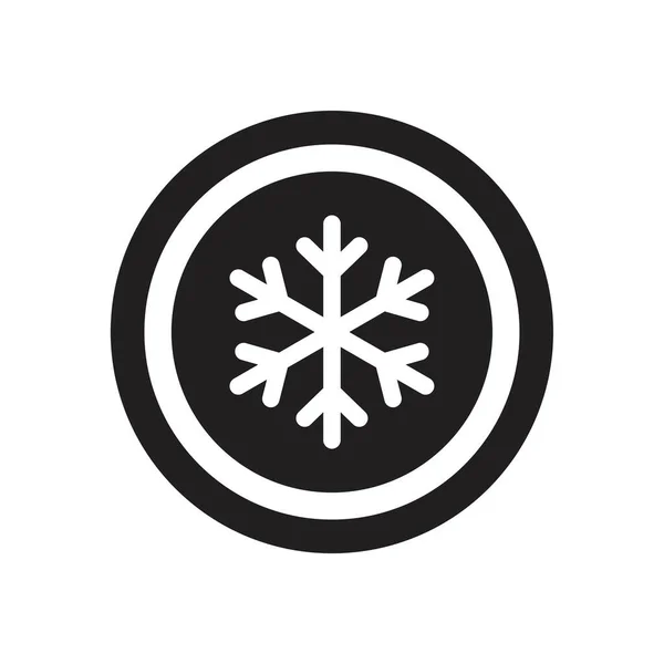 Frozen, snow icon template black color editierbar. gefrorene, Schnee-Symbol-flache Vektorillustration für Grafik- und Webdesign. — Stockvektor
