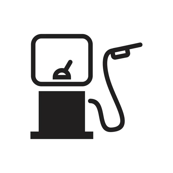 Posto de gasolina ícone modelo preto cor editável. Símbolo do posto de gasolina Icon Ilustração vetorial plana para design gráfico e web . —  Vetores de Stock