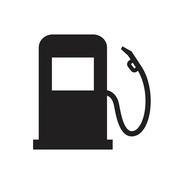 Posto de gasolina ícone modelo preto cor editável. Símbolo do posto de gasolina Icon Ilustração vetorial plana para design gráfico e web . —  Vetores de Stock