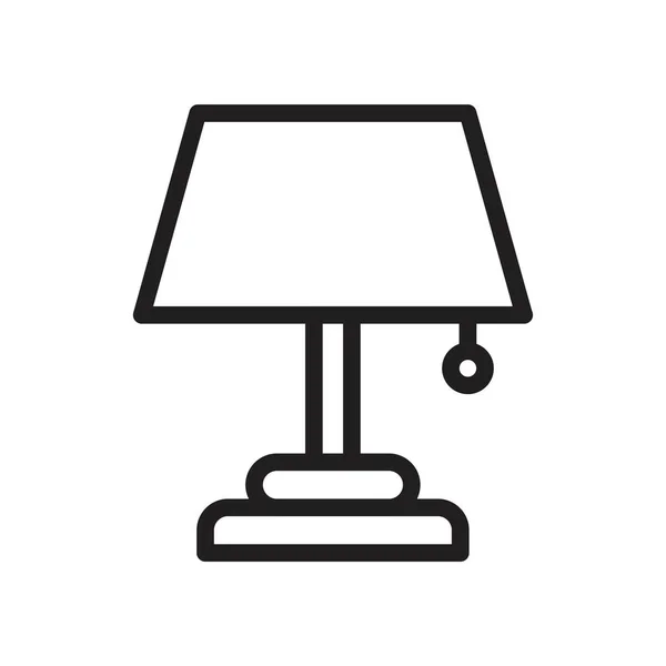 Modèle d'icône de lampe couleur noire modifiable. Icône de lampe symbole Illustration vectorielle plate pour la conception graphique et web . — Image vectorielle