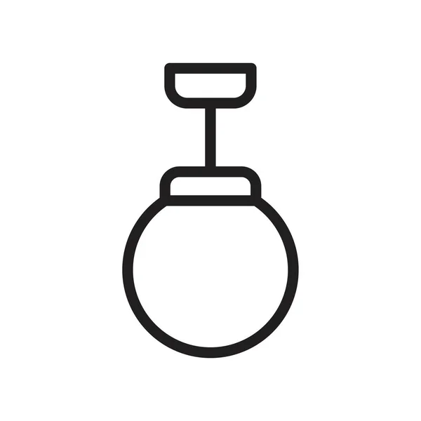 Modèle d'icône de lampe couleur noire modifiable. Icône de lampe symbole Illustration vectorielle plate pour la conception graphique et web . — Image vectorielle