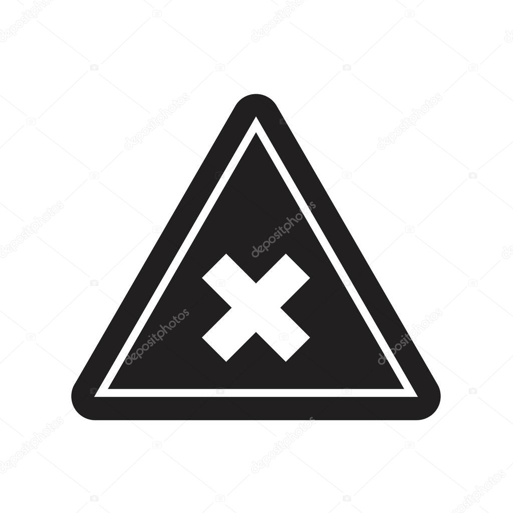 Danger, Warning Icon template black color editable. Danger, Warning Icon symbol Flat vector illustration for graphic and web design.