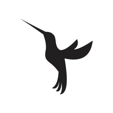 Kuş ya da balıkçıllar uçan ikon şablonu siyah renkli düzenlenebilir. Kuş veya balıkçıl uçan simge grafik ve web tasarımı için Düz vektör çizimi.