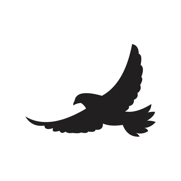 Pájaro o garzas volando plantilla icono de color negro editable. Pájaro o garzas volando Icono símbolo Ilustración vectorial plana para diseño gráfico y web . — Vector de stock