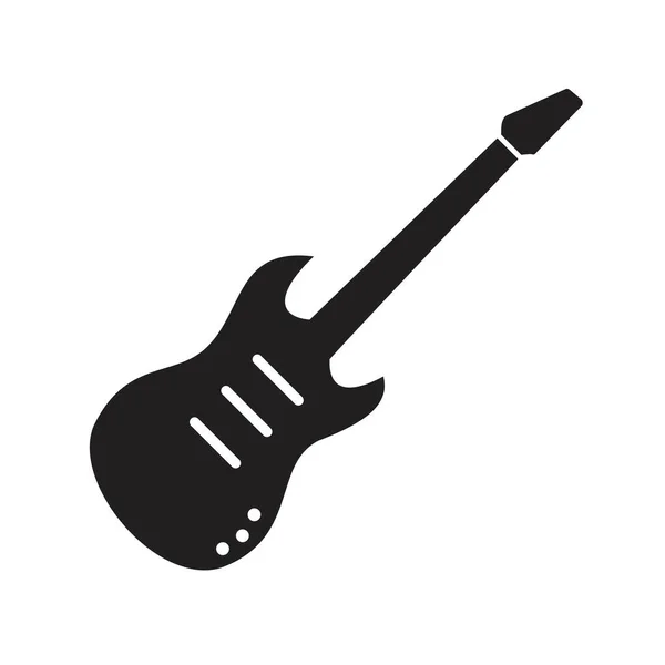 Electric guitar Icon template black color editable. Electric guitar Icon Team work Icon symbol Flat vector illustration for graphic and web design. — Stock Vector