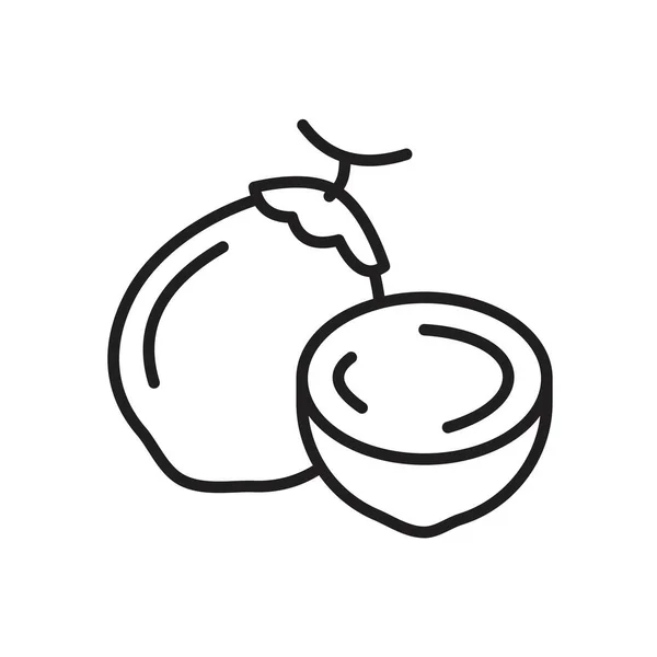 Freshness coconut Icon template black color editable. Freshness coconut Icon symbol Flat vector illustration for graphic and web design. — 스톡 벡터