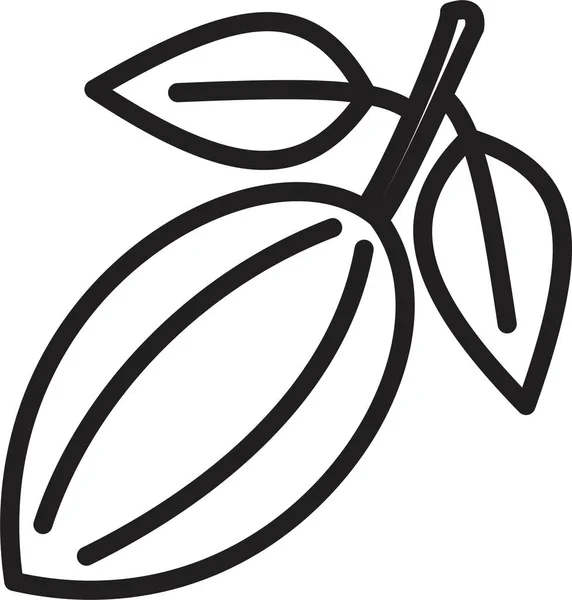 Modèle d'icône de cacao couleur noire modifiable. Symbole d'icône de cacao Illustration vectorielle plate pour la conception graphique et web . — Image vectorielle