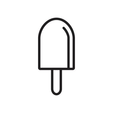 Ice cream Icon template black color editable. Ice cream symbol Flat vector illustration for graphic and web design.