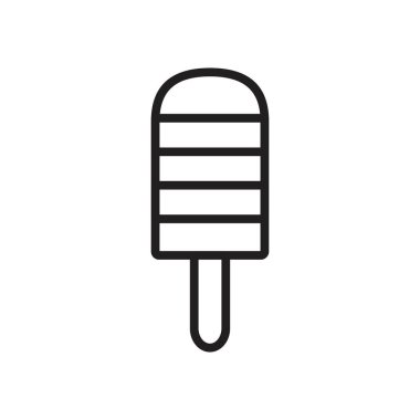 Ice cream Icon template black color editable. Ice cream symbol Flat vector illustration for graphic and web design.