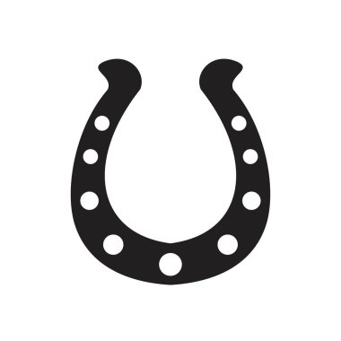 Horse shoe Icon template black color editable. Horse shoe Icon symbol Flat vector illustration for graphic and web design.