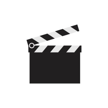 Clapperboard Icon template black color editable. Clapperboard Icon symbol Flat vector illustration for graphic and web design.