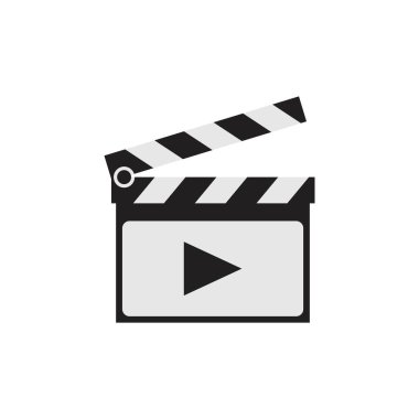 Clapperboard Icon template black color editable. Clapperboard Icon symbol Flat vector illustration for graphic and web design.
