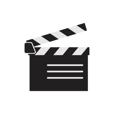 Clapperboard Icon template black color editable. Clapperboard Icon symbol Flat vector illustration for graphic and web design.