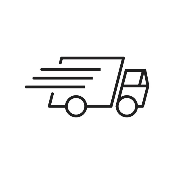 Fast time delivery Icon template black color editable. Fast time delivery Icon symbol Flat vector illustration for graphic and web design. — 스톡 벡터