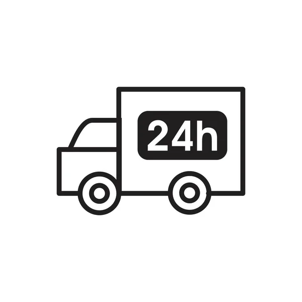 Fast time delivery Icon template black color editable. Fast time delivery Icon symbol Flat vector illustration for graphic and web design. — ストックベクタ