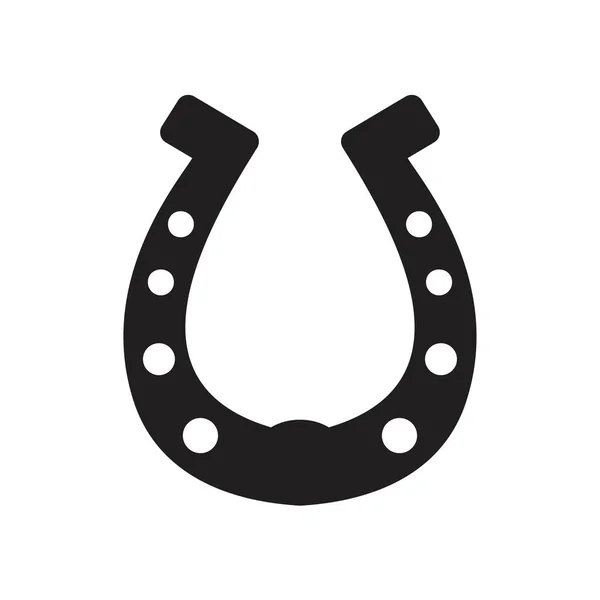 Horse shoe Icon template black color editable. Horse shoe Icon symbol Flat vector illustration for graphic and web design. — 图库矢量图片