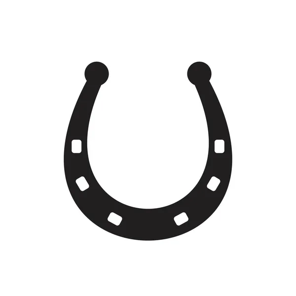 Horse shoe Icon template black color editable. Horse shoe Icon symbol Flat vector illustration for graphic and web design. — 图库矢量图片