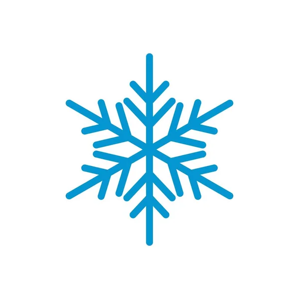 Vector copos de nieve plantilla icono de color negro editable. Vector copos de nieve Icono símbolo Ilustración vectorial plana para diseño gráfico y web . — Archivo Imágenes Vectoriales