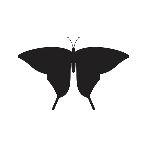Motyle Ikona szablon czarny kolor edytowalny. Ikona motyli Ikona płaski wektor ilustracja grafiki i projektowania stron internetowych. — Wektor stockowy