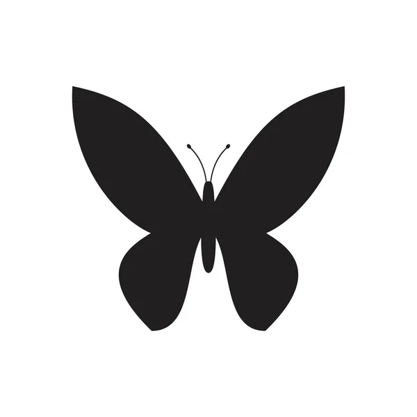 Schmetterlinge Icon Vorlage schwarze Farbe editierbar. Schmetterlinge Symbolbild Flache Vektorillustration für Grafik- und Webdesign. — Stockvektor
