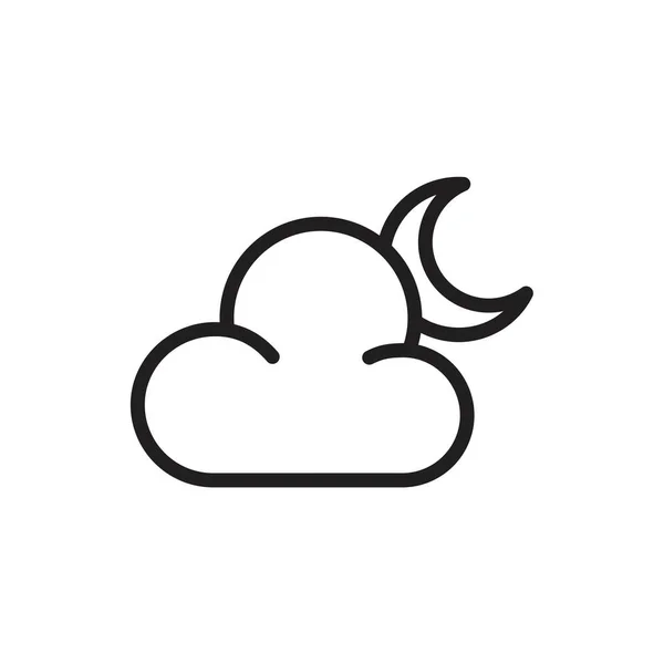 Икона погоды искушает черным цветом. Символ погодной иконки Плоская векторная иллюстрация для графического и веб-дизайна . — стоковый вектор