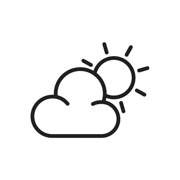 Weather Icon template black color editable. Weather Icon symbol Flat vector illustration for graphic and web design. — 스톡 벡터