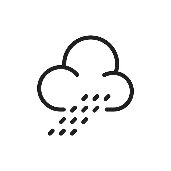 Wetter-Icon-Vorlage schwarze Farbe editierbar. Wetter-Symbol Flache Vektordarstellung für Grafik- und Webdesign. — Stockvektor